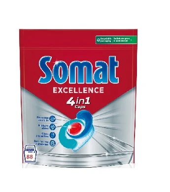 Detergent pentru masina de spalat vase Somat 4 in 1 Exellence 88 spalari